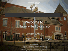 Tablet Screenshot of napervilletownship.com